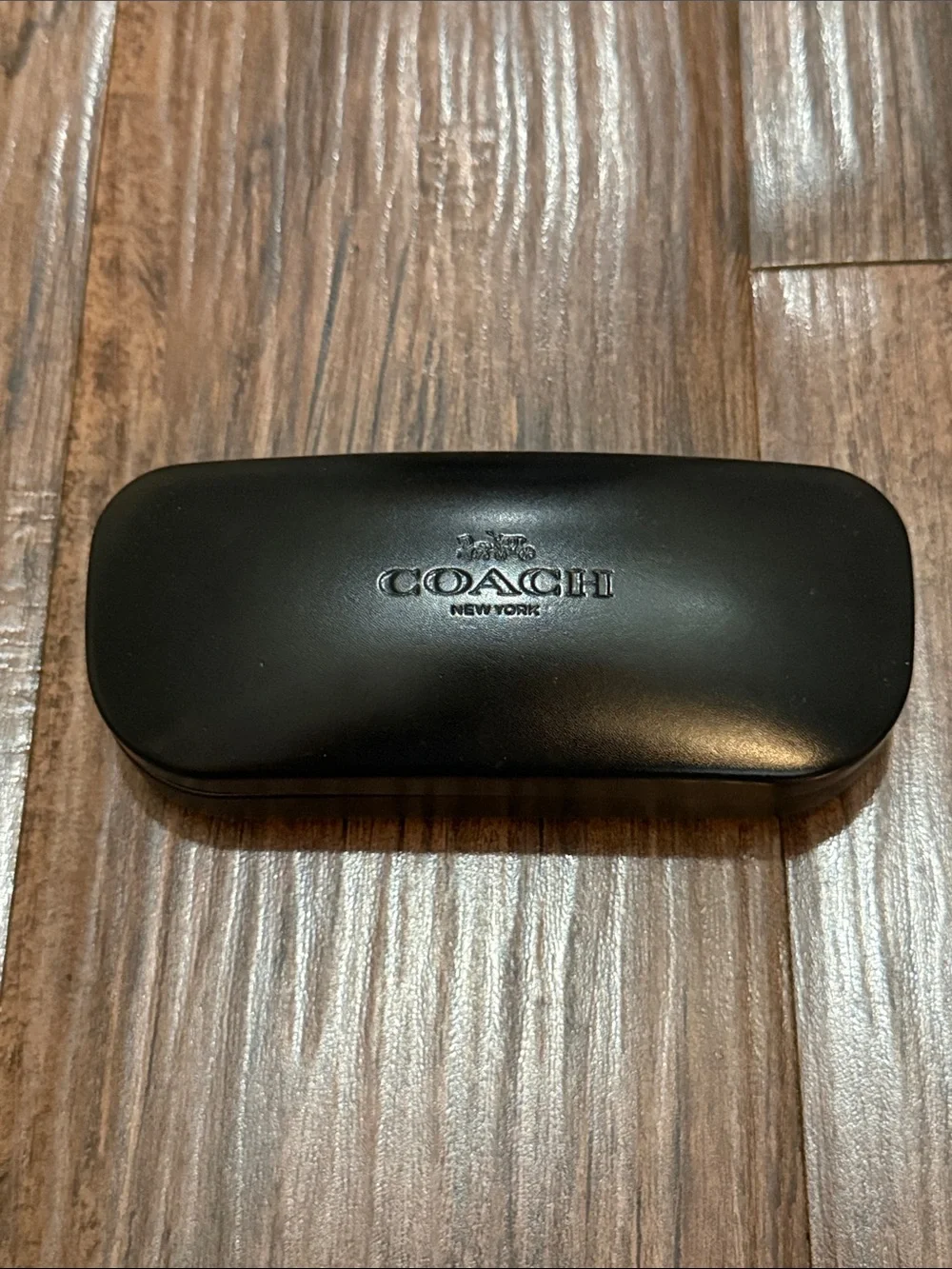 Coach Black Hardshell Sunglass/Glasses Case with Logo - NEW!